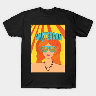 Amsterdam, Holland, Travel Poster T-Shirt